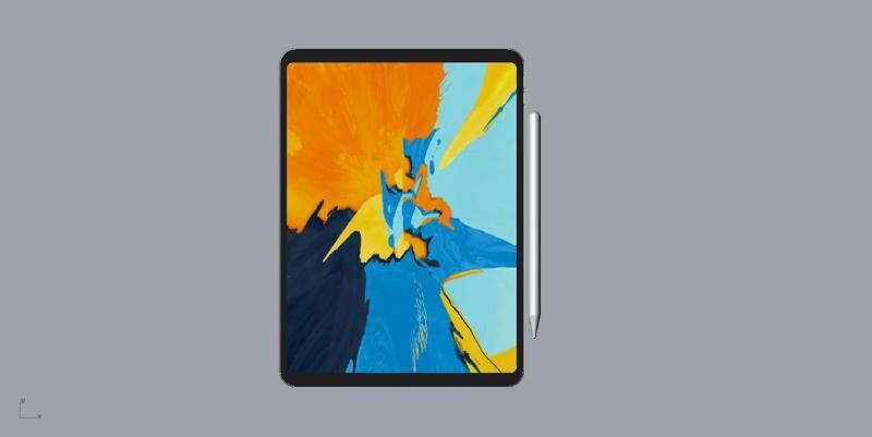 Realistic apple ipad11 space grey 3D model 3D print model