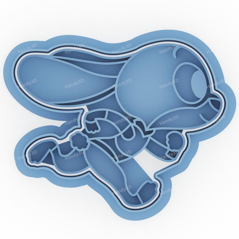 Judy Hopps Running Cookie Cutter - 8cm