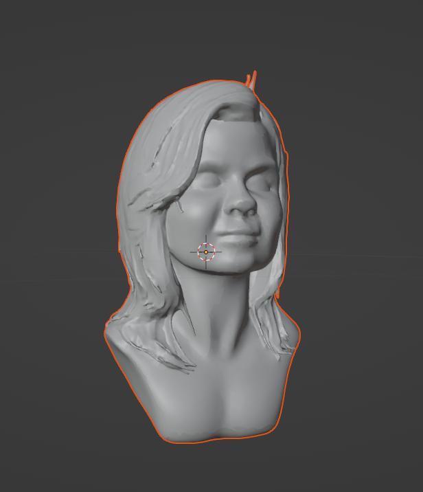 Realistic Female Bust - 3D Printable Model
