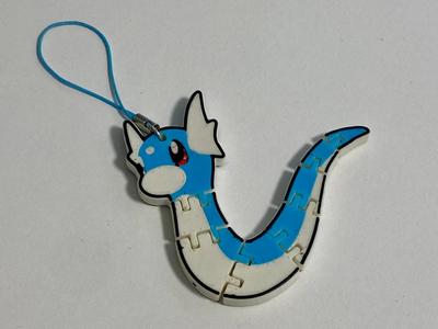 Flexy Articulated Dratini Keychain