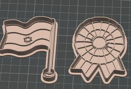 ARGENTINE FLAG AND COCKADE