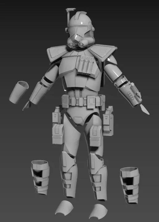 ARC Trooper Full Size Wearable Armor 3D printing STL files
