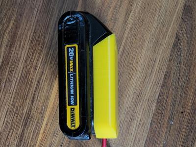 Dewalt 20v Battery Adapter with hole for connector