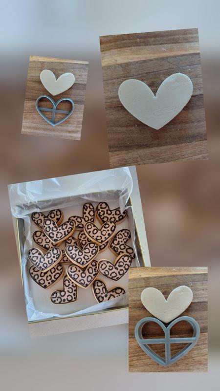 Cute heart outline cookie cutter