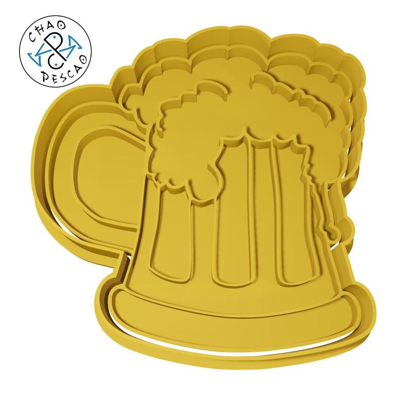 Beer - Cookie Cutter - Fondant - Polymer Clay
