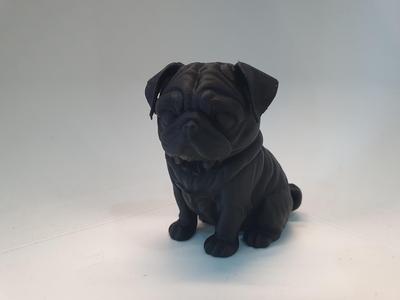 cute Pug dog figurine