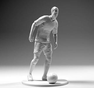 Footballer 02 Prepare To Footstrike 03 Stl