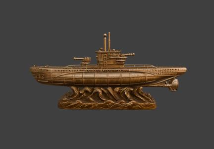 Submarine Statuette