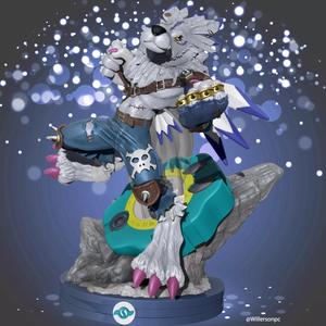 Digimon Weregarurumon to 3D print