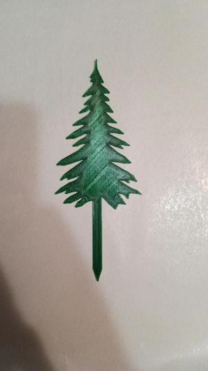 Топпер на торт Елочка