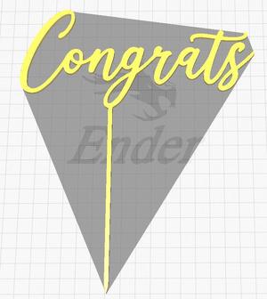 Cake topper Congrats