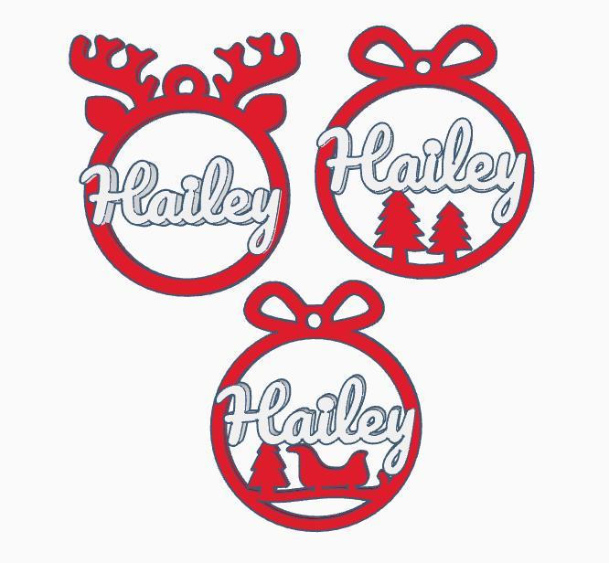 3 x Hailey, Christmas