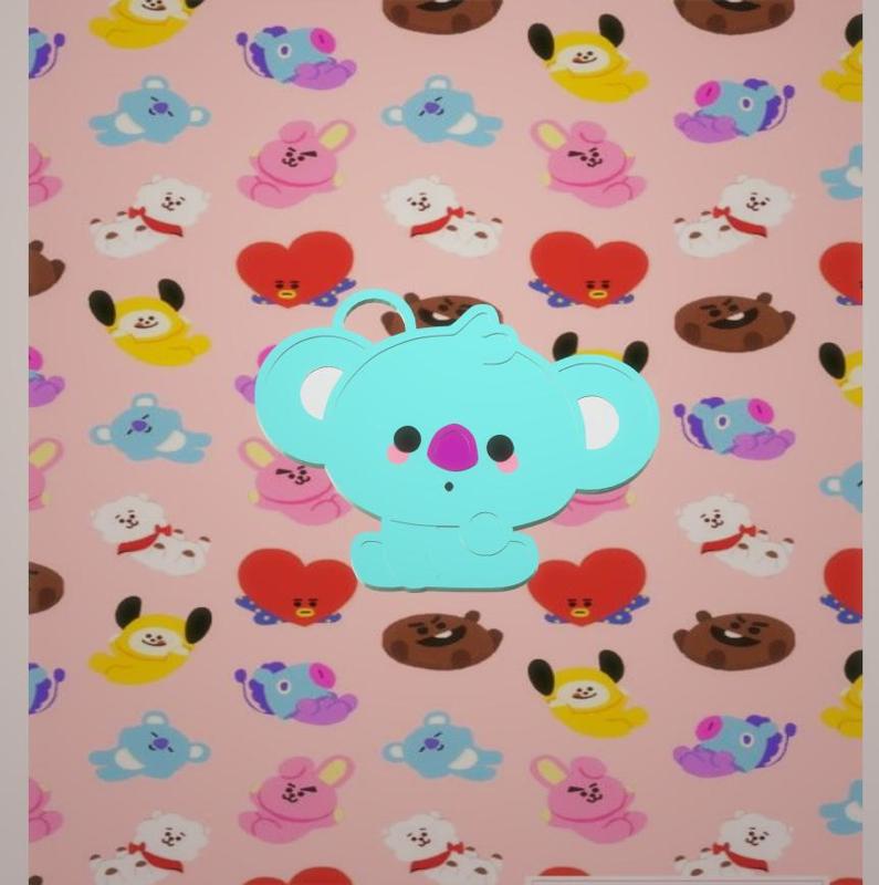 bts pendiente llavero dij