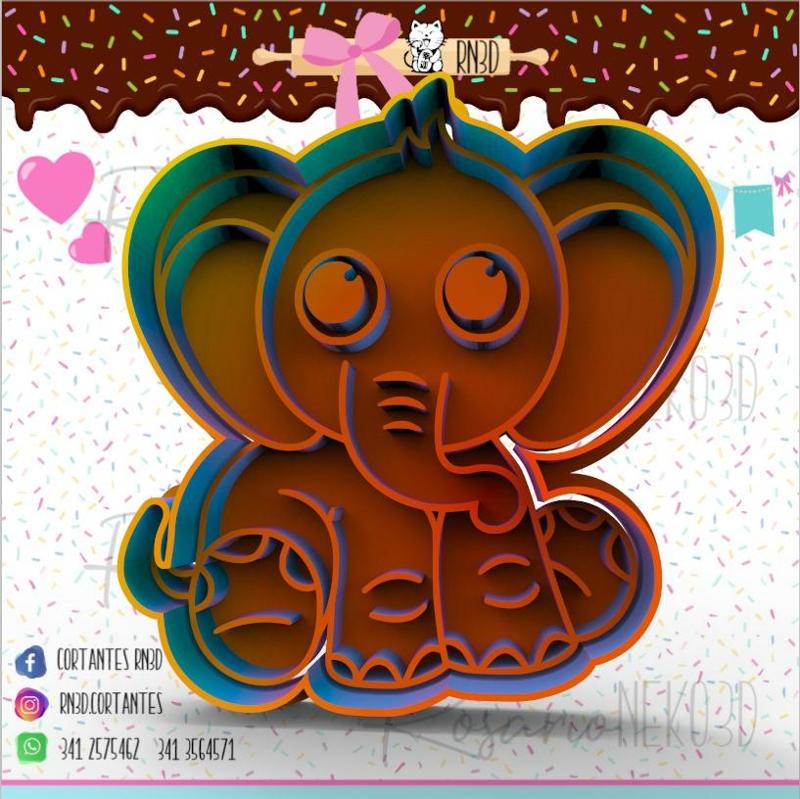 BABY ELEPHANT cookie cutter - BABY ELEPHANT cookie cutter