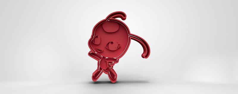 Tikki cookie cutter from miraculous ladybug