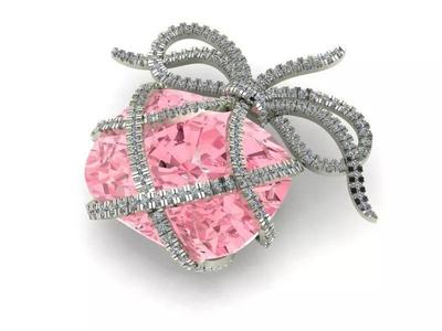 Diamond Bow Pendant 257