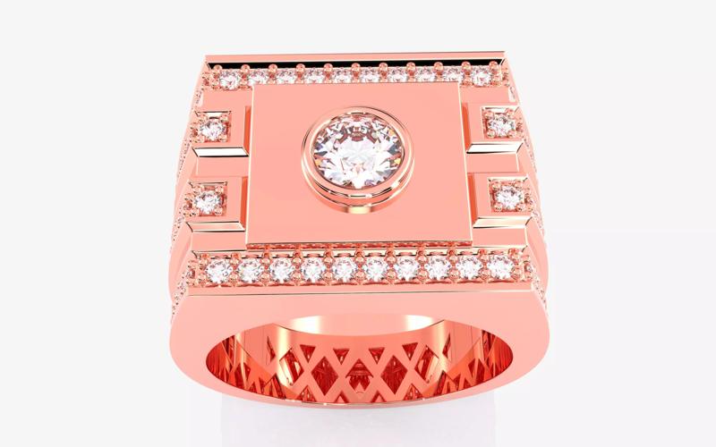 Mens Ring 3dm stl renders details