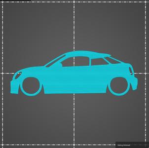 Mini Cooper Coupe R58 silhouette key