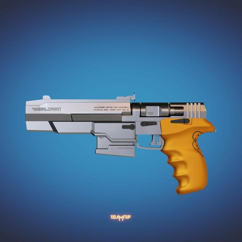 Malorian Arms 3516 from cyberpunk 2077