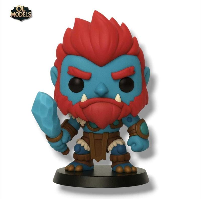 Trundle Chibi Figure League of Legends 3D Model