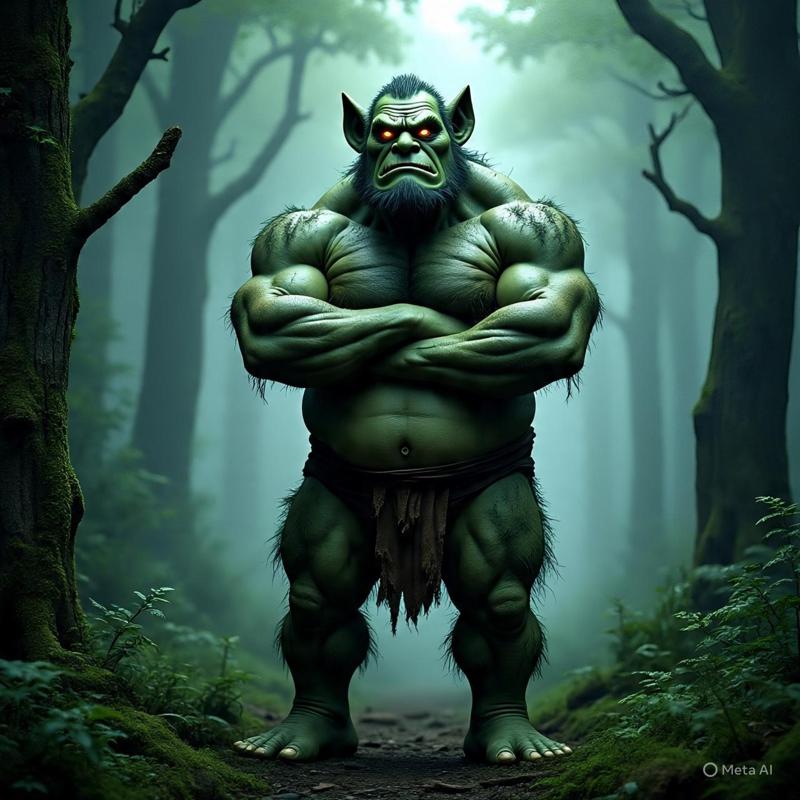 ogre figure decoration