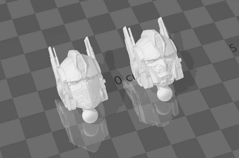 Transformers rise of the beasts optimus prime upgrade head 2.0 for amk series yolopark