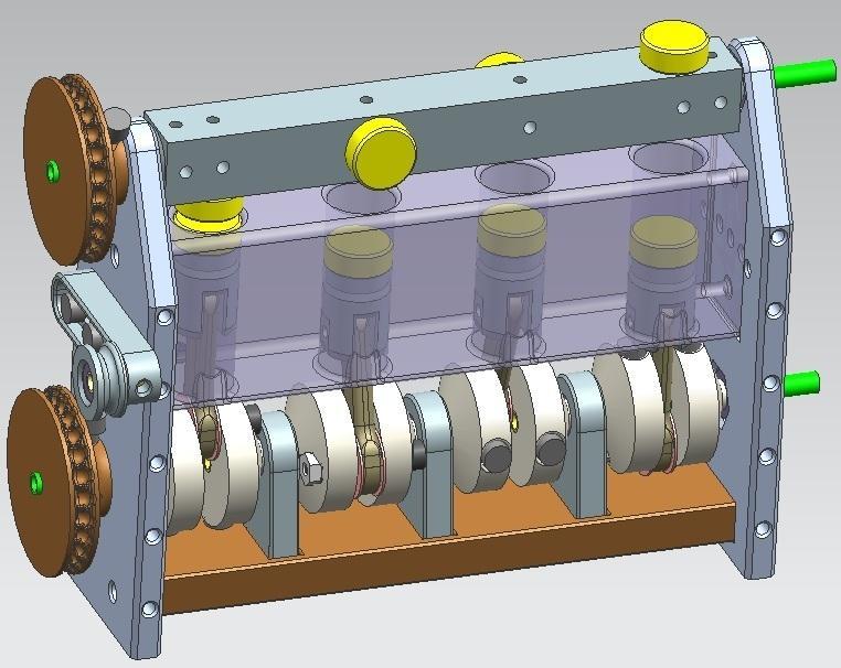 Piston engine - Otto engine - Magnetic motor