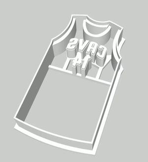 Cavs Jersey number 14 cookie fondant cutter