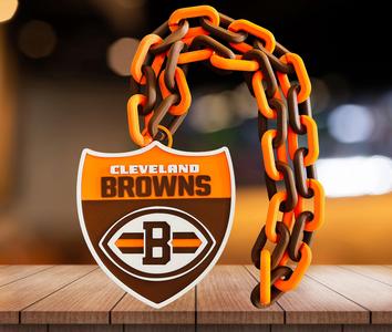 CLEVELAND BROWNS NFL SHIELD CHAIN