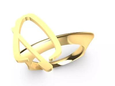 d alphabet designer ring stl verified