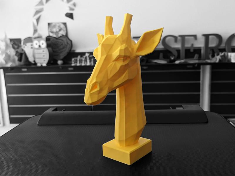 Geometric Giraffe Bust