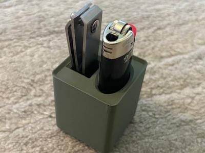 Gridfinity for Bic Lighter and Nail Clipper