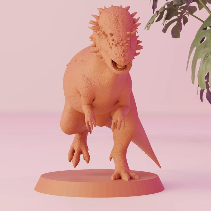 3D Printable Pachycephalosaurus Miniature