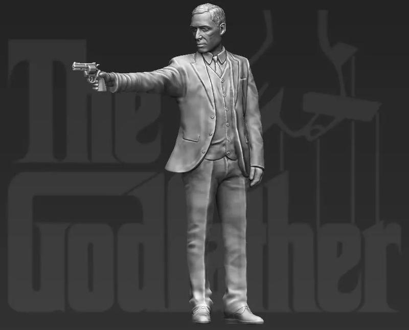 Al Pacino Michael Corleone Godfather 3D printing ready stl obj