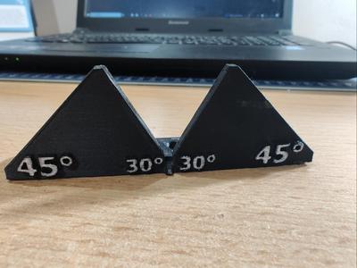 Mechanical protractor and ruler