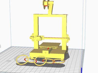 3D Printer Keychain (Scale printer 1500, chain 1k)