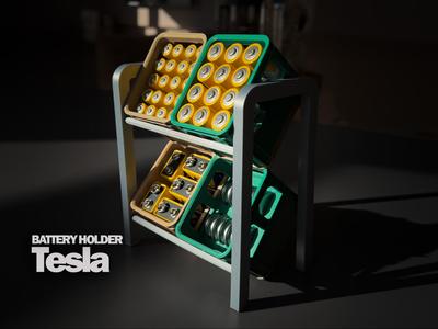 Tesla - Beer Crate Battery Holder