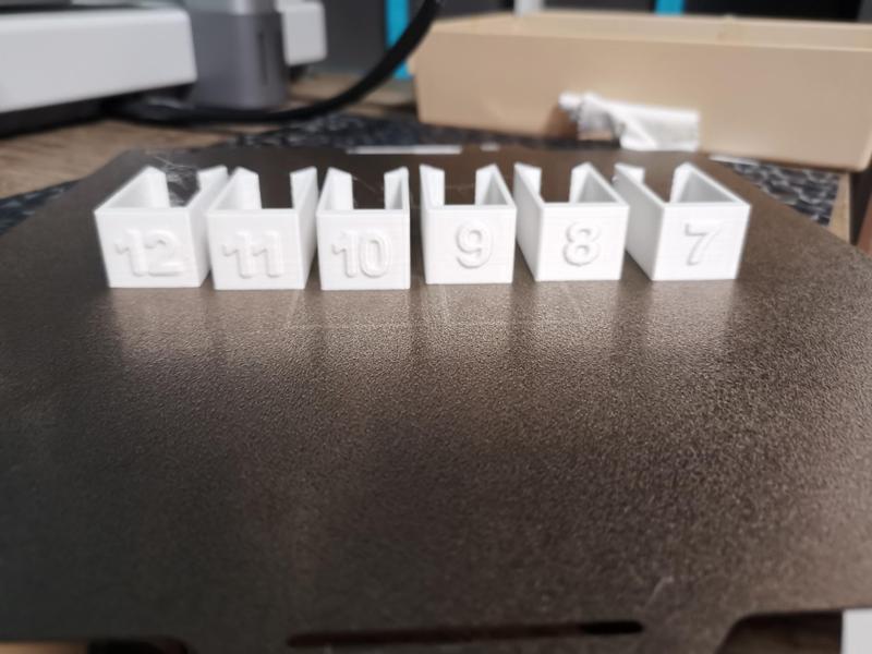 Treadle markers 7-12 Jackloom Leclerc Artisat