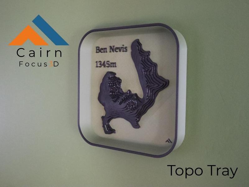 Ben Nevis Topographic Tray / wall decoration