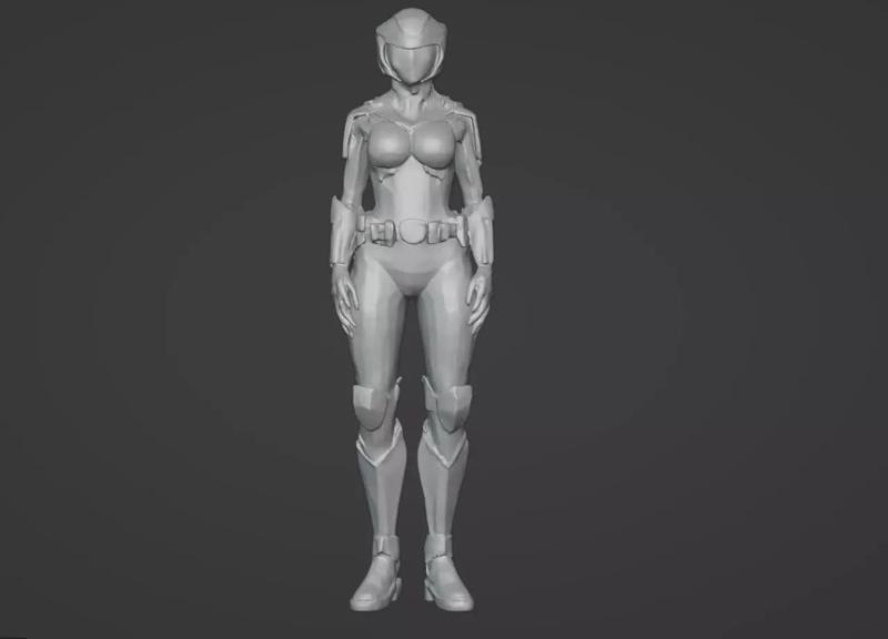 Advanced Female Ranger 84 - Sci-Fi Warrior Heroine