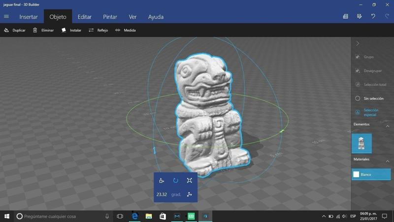 3D Scanned Mayan Jaguar Figurine