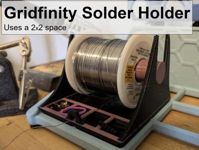 Gridfinity Big Solder Dispenser, 2x2