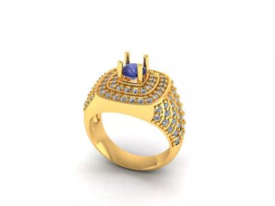 Women Solitaire Ring 3dm stl obj fbx Render Details
