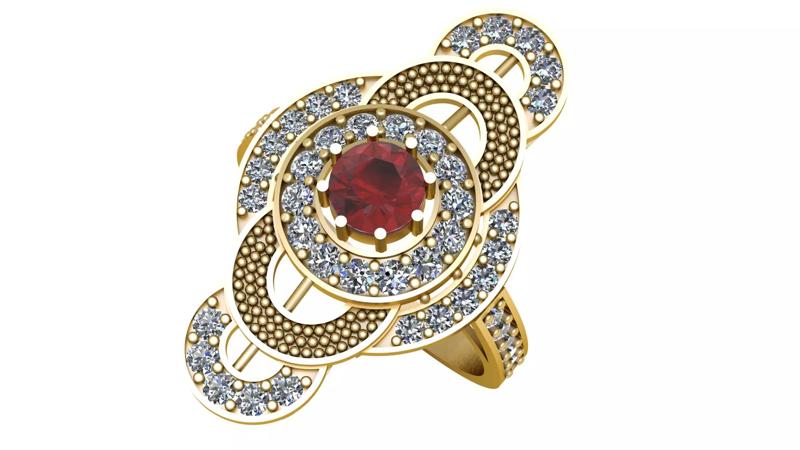 UNIQUE DESIGN RING 3D PRINTABLE MODEL