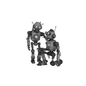 Two Robotics Men Helping Each Other 3D Printable