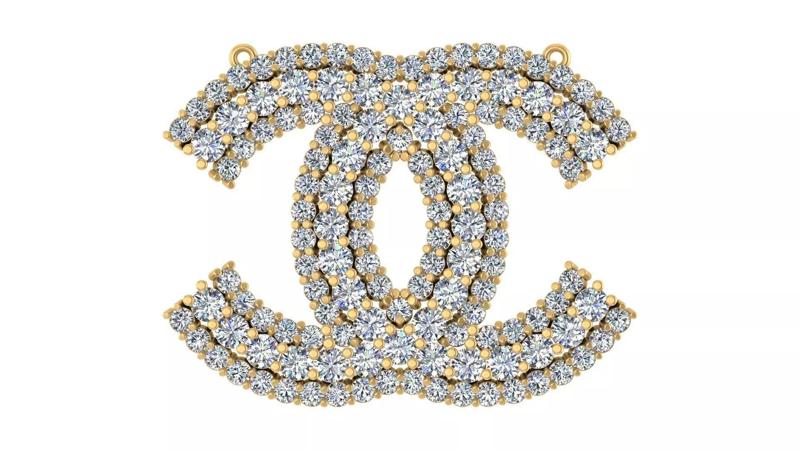 Opulent Interlocked Double-C Pendant