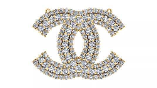 Opulent Interlocked Double-C Pendant