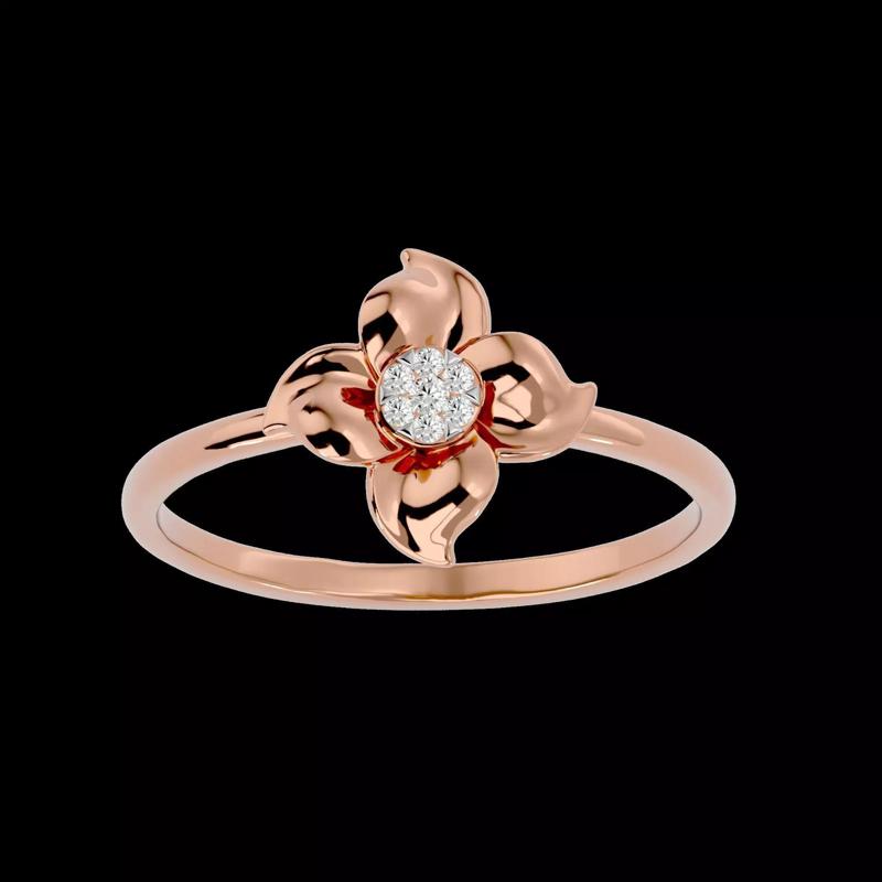 Light Minimalist Diamond Ring