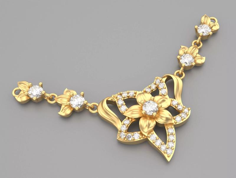 Necklace Flower R-001
