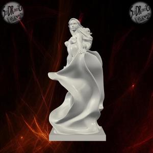 Elegant Dancing Goddess Marble Statue – SoliDRawinGs SG891